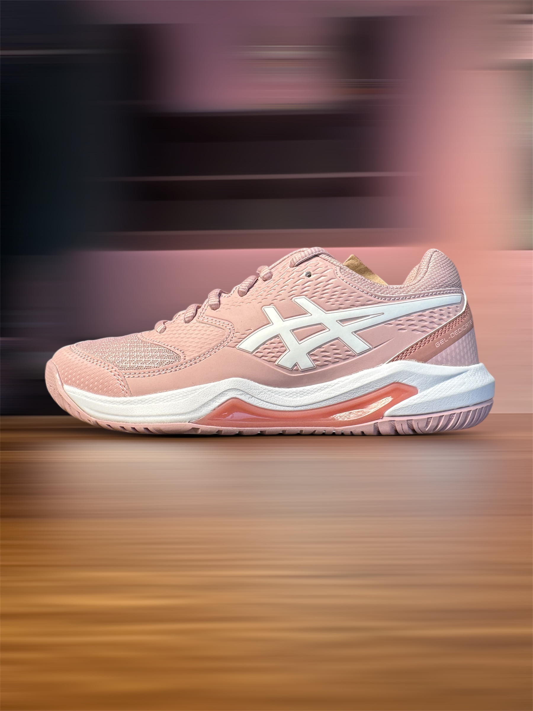 Giày Tennis/Pickleball ASICS Dedicate 8 Chính Hãng – Hồng Phấn – Nhẹ, Bám Sân – Công Nghệ GEL™ Giảm Chấn – Thoáng Khí